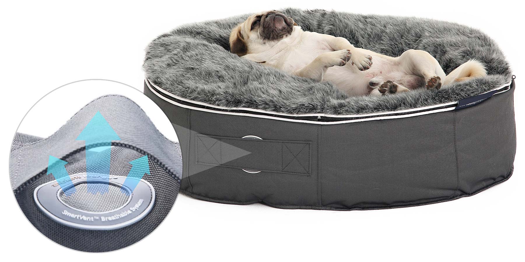 Pet Lounge Dog Beds - SmartVent Comfort